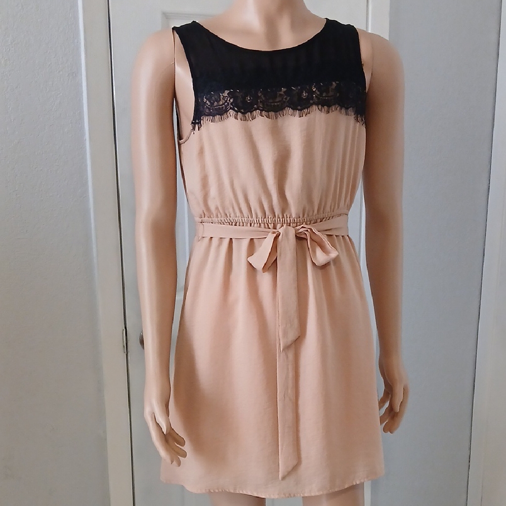 Forever 21 Black and Tan Mini Dress